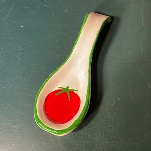Hand painted Tomato Spoon Rest